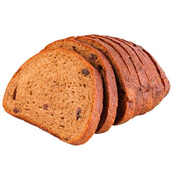 Хліб Гурман 350г з родзинками половинка нарізана Кулиничі - купити, ціни на Восторг - фото 2