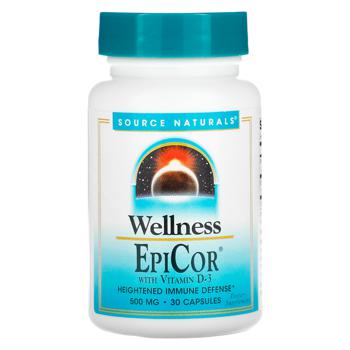 Эпикор + витамин Д3 Source Naturals 500мг 30 капсул - купить, цены на Biotus - фото 1