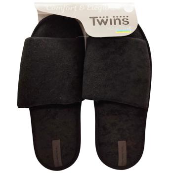 Twins 14176 Fleece Black Men's Slippers s.44/45 - buy, prices for Vostorg - photo 1