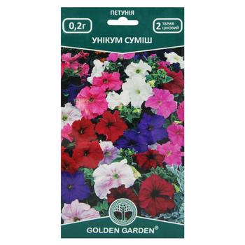 Golden Garden Unique Petunia Mix Flower Seeds 0.2g - buy, prices for MegaMarket - photo 1