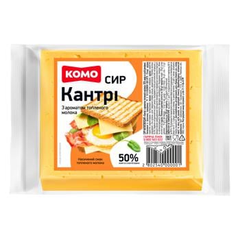 Сыр Комо Кантри полутвердый 50% брусок - купить, цены на METRO - фото 1