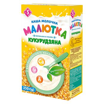 Malyshka Milk Corn Porridge 250g - buy, prices for EKO Market - photo 1