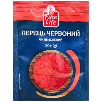 Fine Life Ground Red Chili Pepper 20g - buy, prices for COSMOS - photo 1