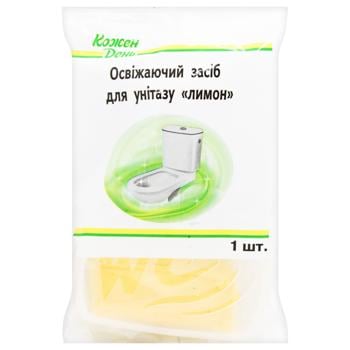 Освіжаючий засіб Auchan Лимонний для унітазу 40г - купити, ціни на Auchan - фото 1