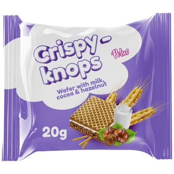 Choco-Knops Wafers with Milk and Praline Fillings and Hazelnuts 20g - buy, prices for Epicentr FOOD - photo 1