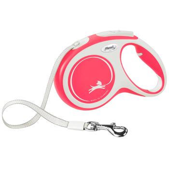 Flexi New Comfort Roulette Leash with Tape M Up to 25kg 5m Red