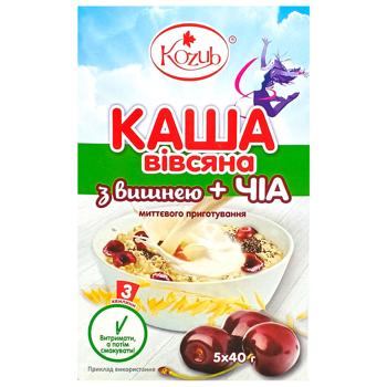 Крупа вівсяна Козуб продукт з вишнею та чіа в пакетиках 5шт*40г - купити, ціни на Чудо Маркет - фото 3