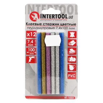 Стержні Intertool клейові перламутрові 7,4х100мм 12шт - купити, ціни на ULTRAMARKET - фото 2