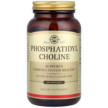 Фосфатидилхолін, Phosphatidyl Choline, Solgar, 100 капсул - купить, цены на Biotus - фото 1