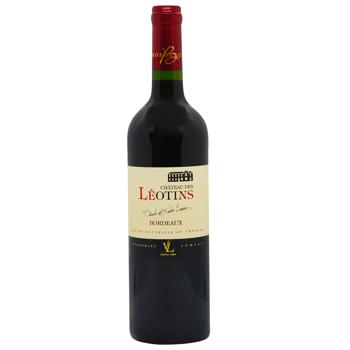 Вино Chateau des Leotins красное сухое 13% 0,75л - купить, цены на ULTRAMARKET - фото 1