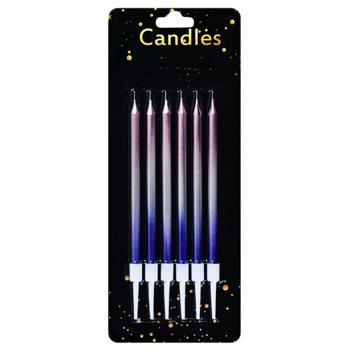 Gradient Set of Сandles for Сake 6pcs 6961-3 - buy, prices for - photo 2
