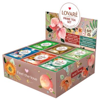 Набор чая Lovare Prime Tea Set 157,5г 90шт - купить, цены на - фото 3
