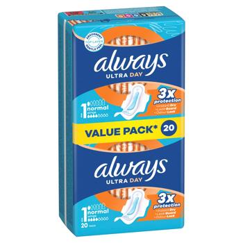Always Ultra Normal Duo Hygienical Pads 20pcs - buy, prices for MegaMarket - photo 2