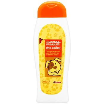 Auchan Shampoo-Conditioner For Dogs 200ml