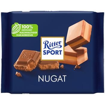 Шоколад молочний Ritter Sport з начинкою праліне 100г - купити, ціни на NOVUS - фото 1