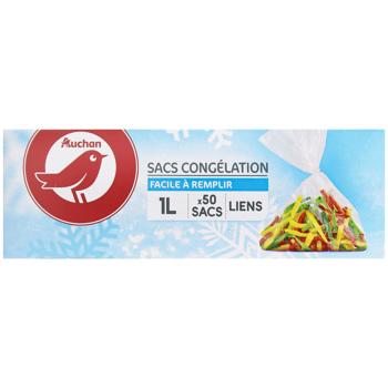 Auchan Bags for Freezing on Ties 1l 50pcs - buy, prices for Auchan - photo 2