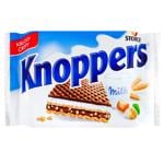 Вафлі Knoppers Crispy з начинкою 25г