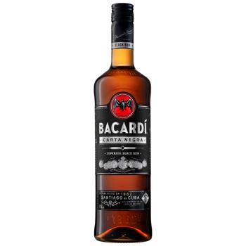 Bacardi Carta Negra Dark Rum 40% 0.5l - buy, prices for COSMOS - photo 1