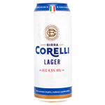 Пиво Corelli Lager светлое 4,5% 0,5л