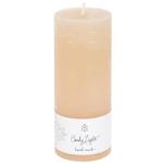 Candy Light Beige Cylinder Candle 6x20cm