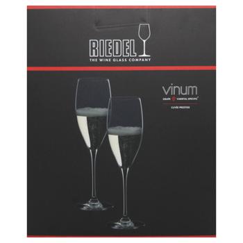 Набор бокалов Riedel Vinum для шампанского 2шт 230мл - купить, цены на WINETIME - фото 2