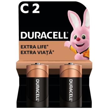 Duracell C Alkaline Batteries 2pcs