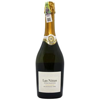 Las Ninas Chardonnay Brut White Dry Sparkling Wine 11.5% 0.75l