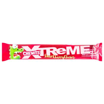 Chewits Xtreme Sour Cherry Chews Chewy Candy 34g - buy, prices for EKO Market - photo 1