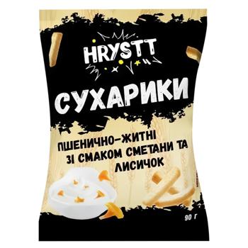 Hrystt Wheat-Rye Sour Cream and Chanterelle Rusks 90g
