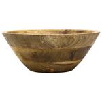 Mango Wood Round Bowl 25x10cm