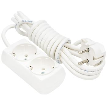 Подовжувач Borsan із заземленням 2 гнізда 3м