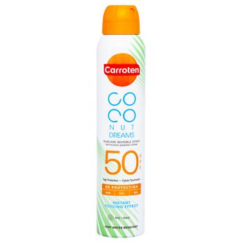 Міст-спрей Carroten 200 мл Кокос SPF50 - купить, цены на КОСМОС - фото 1