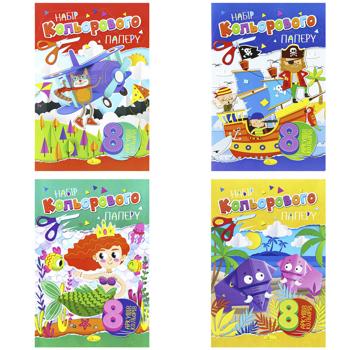 Apelsin Set of Colour Paper A4 8 Colours - buy, prices for Auchan - photo 1