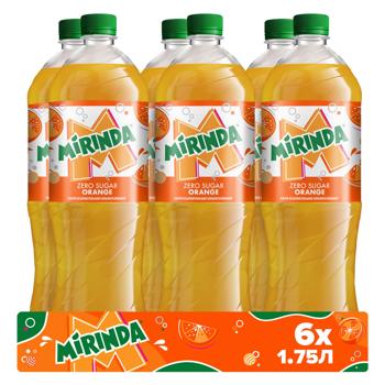 Напиток газированный Mirinda Orange Zero Sugar 1,75л