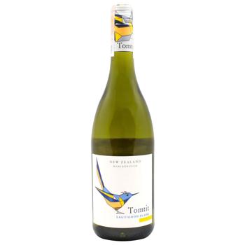 Вино Tomtit Marlborough Sauvignon Blanc белое сухое 12,5% 0,75л - купить, цены на КОСМОС - фото 1