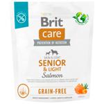 Корм сухой Brit Care Senior & Light с лососем для пожилых собак всех пород 1кг