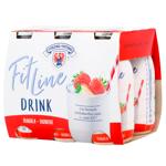 Напій кисломолочний Sterzing Vipiteno Fitline Полуниця 6х90мл