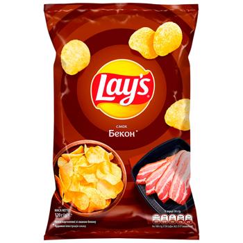 Lay's Potato Chips with Bacon Flavor 120g - buy, prices for Ideal - photo 1