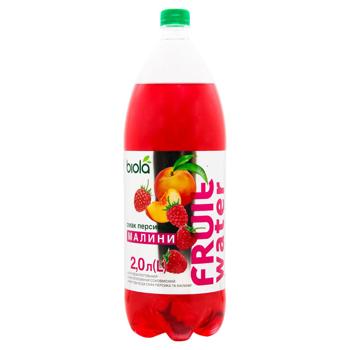 Напій газований Biola Fruit Water малина-персик 2л