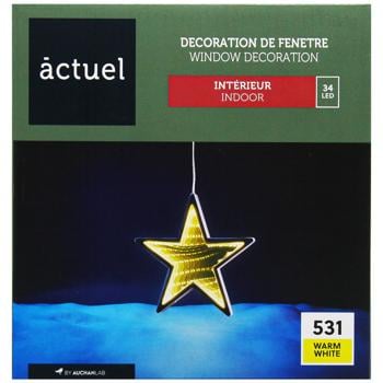 Фігурка Actuel ялинка, дзвіночок, зірка 16 см в асортименті - купити, ціни на Auchan - фото 2