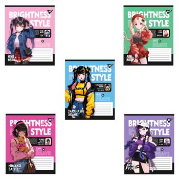 Зошит Yes Brightness style лінія 24 аркуші в асортименті