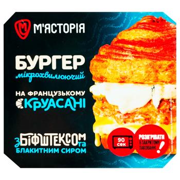 Myastoriya Burger on Croissant with Beefsteak and Blue Cheese 230g - buy, prices for - photo 3