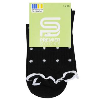 Premier Socks High Ruffled Children's Socks s.16-22 Black - buy, prices for - photo 3