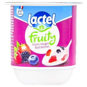 Lactel Fruity Red Berries Milk Dessert 1.3% 125g - buy, prices for Supermarket "Kharkiv" - photo 1