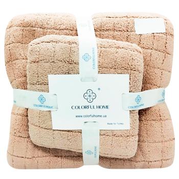 Рушник Colorful Home смужка/візерунок 70*140см - купити, ціни на Cупермаркет "Харків" - фото 2