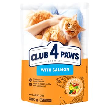 Club 4 Paws Premium Dry Food with Salmon for Cats 300g