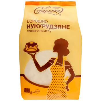 Skviryanka Fine Ground Corn Flour 800g - buy, prices for EKO Market - photo 1