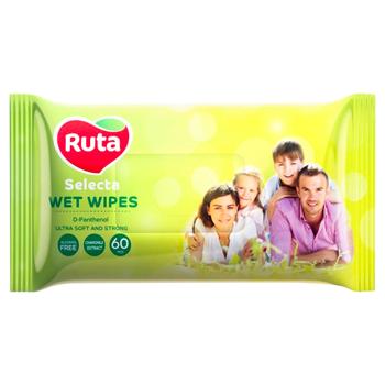 Ruta Selecta Wet Napkins for All Family 60pcs - buy, prices for METRO - photo 1