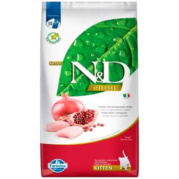 Farmina N&D Prime Dry Food with Chicken and Pomegranate for Kittens 10kg