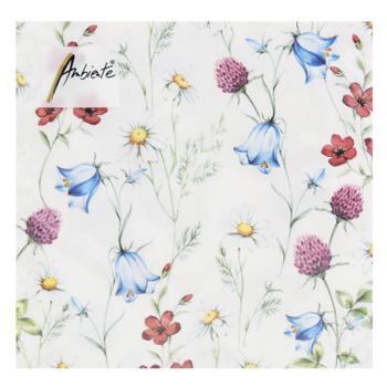 Ambiente Mixed Wild Flowers White FSC Mix Napkins 33x33cm - buy, prices for WINETIME - photo 1